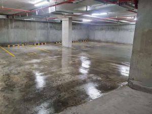 6 split levels of linemarking, concrete sealing and wheelstops in Gordon.