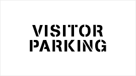 Visitor parking marking stencil