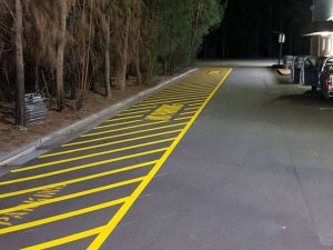 Car park line marking installed at Narelle Shopping Centre
