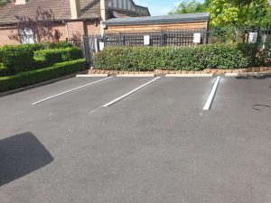 Car park at St. Phillips school in Waratah.