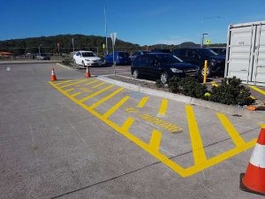 Salamander Bay Shopping Centre Two NO PARKING bays.