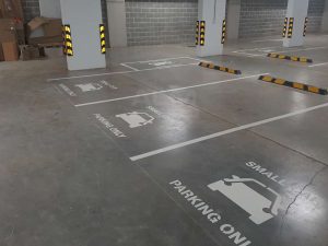 Small car parking only signage at St. Leonards Medical Centre.