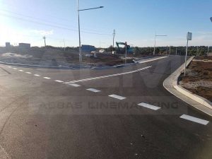 Intersect Linemarking reflectors at a new estate in Pemulway, Sydney.